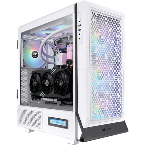 Ohišje Thermaltake Ceres 500 TG ARGB Snow, kaljeno steklo, bela