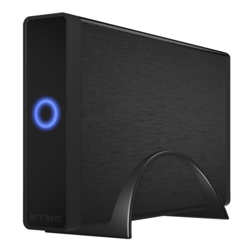 Ohišje za disk Icy Box IB-377-C31, 3,5", črna