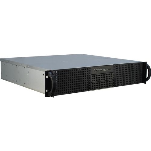Ohišje za računalnik Inter-Tech 2U 20240 ATX, 2U, 4x 5,25", 8x 3,5", 2x USB 3.2, črno
