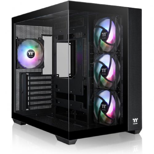 Ohišje Thermaltake View 380 TG ARGB, kaljeno steklo x 2, črna