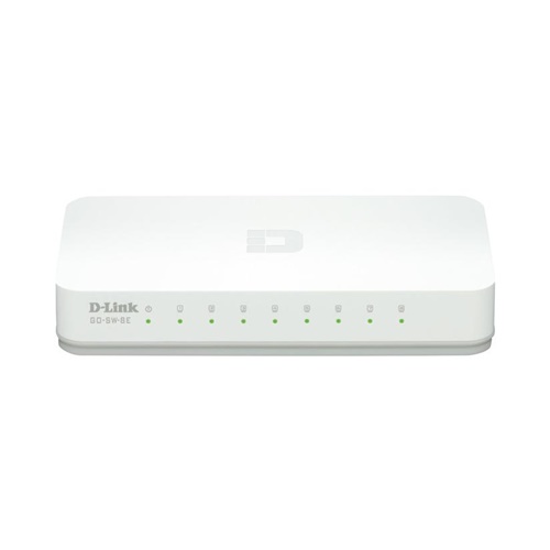 Omrežno stikalo D-Link GO-SW-8E, bela