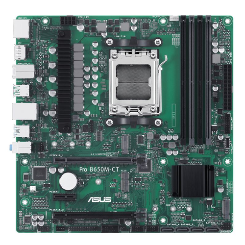 Osnovna plošča Asus PRO B650M-CT-CSM AM5, AMD B650, DDR5, mATX, Realtek 1Gb LAN