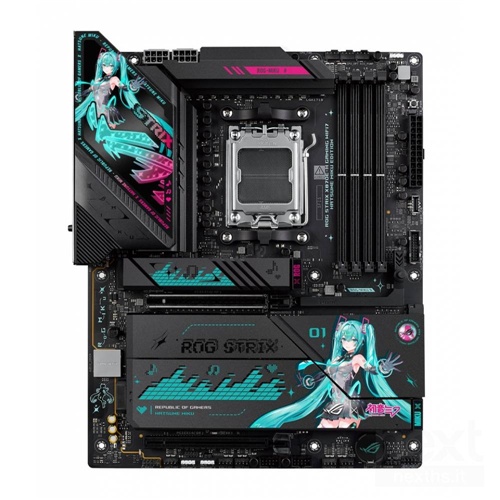 Osnovna plošča Asus ROG STRIX X870E-H GAMING HATSUNE MIKU EDITION AM5, DDR5, ATX, Wi-Fi 7, USB4, črna