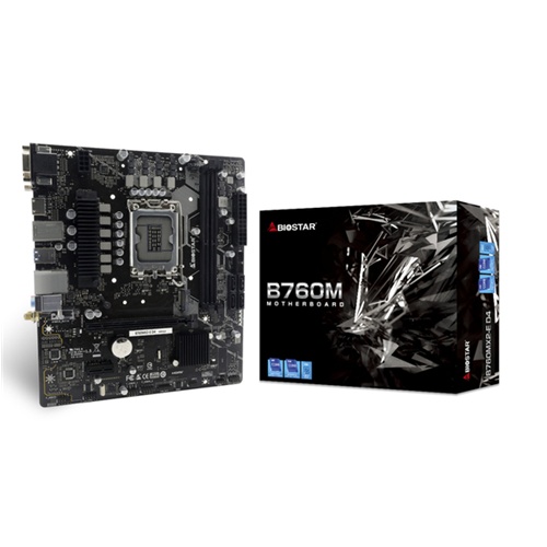 Osnovna plošča Biostar B760MX2-E D4, črna