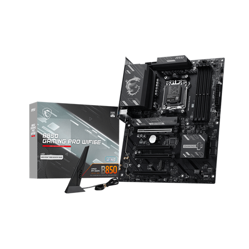 Osnovna plošča MSI B850 GAMING PRO WIFI6E AM5, DDR5, ATX, Wi-Fi 6E, črna