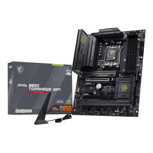 Osnovna plošča MSI MAG B850 TOMAHAWK WIFI, AM5, DDR5, ATX, WiFi 7, PCIe 5.0