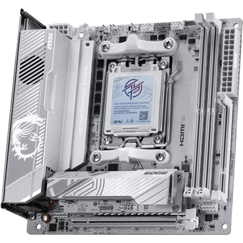 Osnovna plošča MSI MPG X870I EDGE TI EVO WIFI AM5, Mini-ITX, DDR5, Wi-Fi 7, USB4, bela