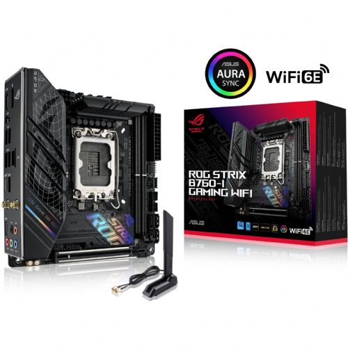 Osnovna plošča Asus ROG STRIX B760-I GAMING WIFI, črna