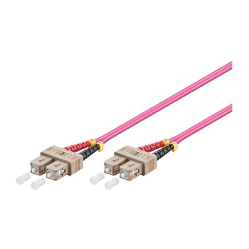Optični patch kabel, dupleks OM4 (večmodni, 50/125) SC/SC, LSZH, zamenljiva polarnost, 2 m, Good Connections®