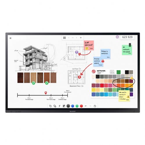 PN-LA862 86-palčni interni beli zaslon UHD 500
