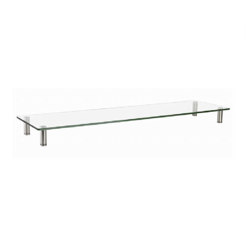 Podstavek za monitor Gembird MS-TABLE-GL-01, 100 cm širina, kaljeno steklo, nastavljiva višina, nosilnost 20 kg