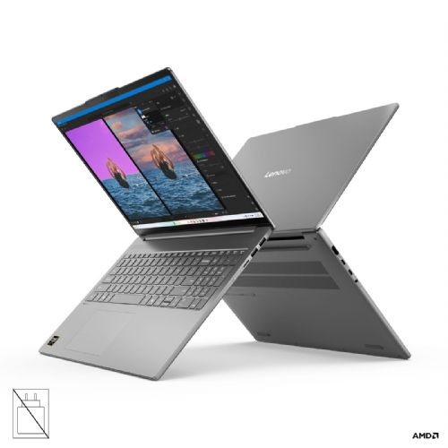 Prenosnik LENOVO IdeaPad Slim 5, AMD Ryzen AI 7 350, 16-palčni 2,8K OLED zaslon, 32 GB RAM, 1 TB SSD, UMA, DOS, Luna Grey, 2 leti garancije, brez napajalnika
