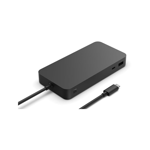 Priklopna postaja Microsoft Surface Thunderbolt 4, USB-C, USB-A, črna
