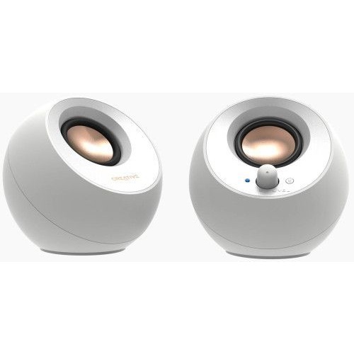 Računalniški zvočniki Creative Pebble V3, USB-C, jack, bela