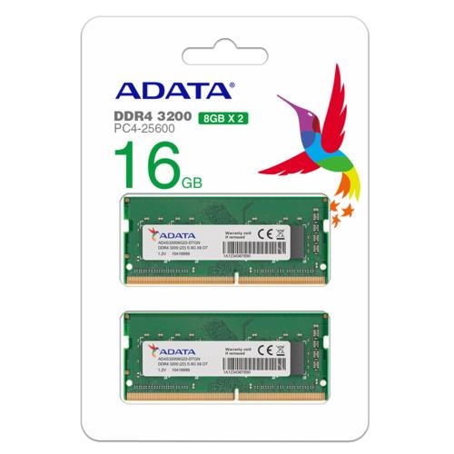 RAM Adata SO-DIMM 16 GB DDR4-3200 (2x 8 GB) Dual-Kit (zelena, AD4S32008G22-DTGN)