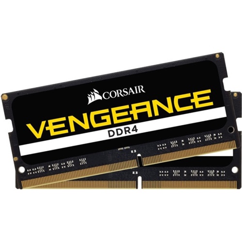RAM Corsair SO-DIMM 32 GB DDR4-2666 (2x16 GB), CMSX32GX4M2A2666C18, črna