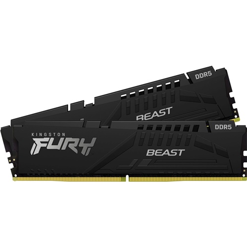 RAM Kingston DIMM 32 GB DDR5-5200 (2x16 GB), KF552C40BBK2-32, črna