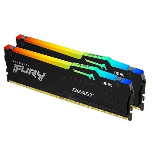 RAM Kingston DIMM 32 GB DDR5-5600 (2x16 GB), KF556C36BBEAK2-32, RGB, črna