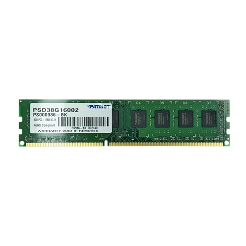 RAM Patriot DIMM 8 GB DDR3-1600 (1,5 V, CAS CL 11, PSD38G16002, Signature Line)