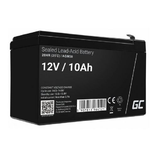 Akumulatorska baterija AGM VRLA Green Cell AGM50 12V 10Ah (za UPS, avtomobilček, kosilnico)
