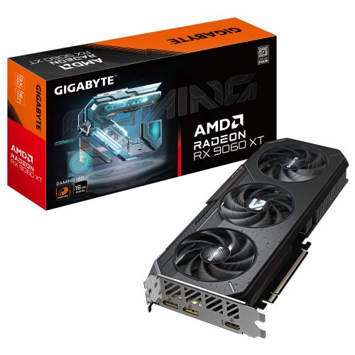 Grafična kartica Gigabyte RX 9060 XT 16GB GDDR6, AMD Radeon, 3230 MHz, PCIe 5.0, WINDFORCE 3X