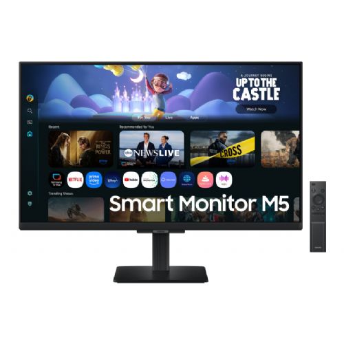 Monitor Samsung Smart S27FM500EU, 68,6 cm (27"), Full HD, IPS, Tizen OS, Wi-Fi, Bluetooth, zvočniki, črne barve