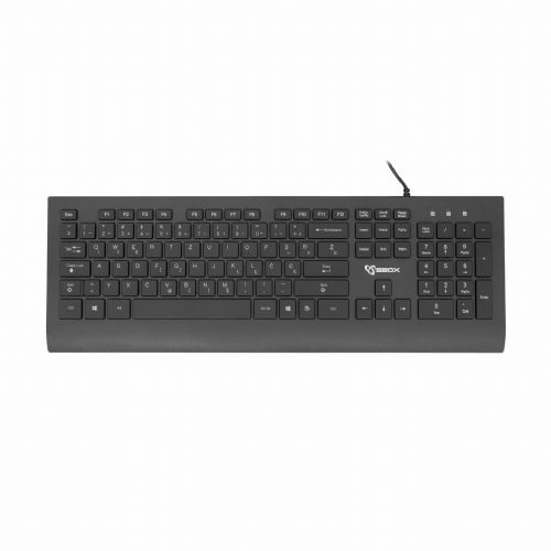 Tipkovnica SBox USB črna SLO K-33/HR