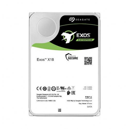 Vgradni HDD-disk Seagate Exos X18, 14 TB HDD SAS, 7200 RPM, 256 MB predpomnilnika, 512e/4Kn BLK