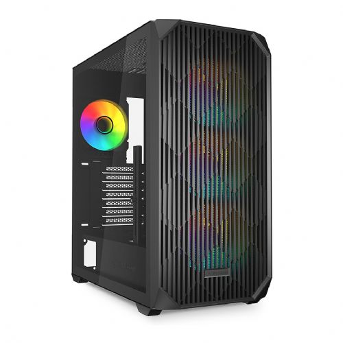Ohišje za računalnik Sharkoon AK3 RGB ATX 1xGlass črna