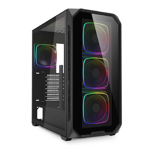 Ohišje za računalnik Sharkoon AK5G RGB ATX 1xGlass črna