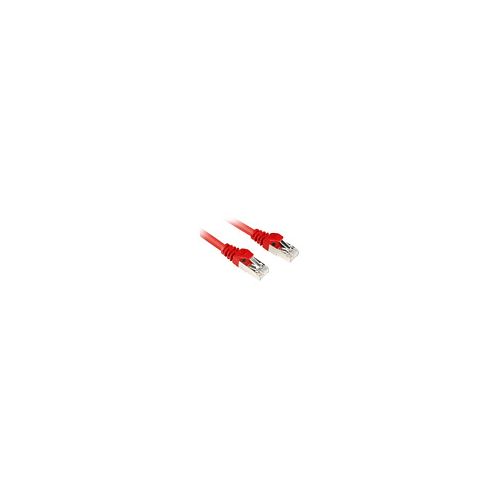 Sharkoon Kabel RJ45 CAT.6 SFTP 0,25 m rdeč