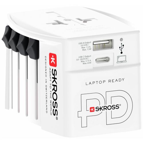 Skross 1302976 potovalni adapter  MUV AC65PD