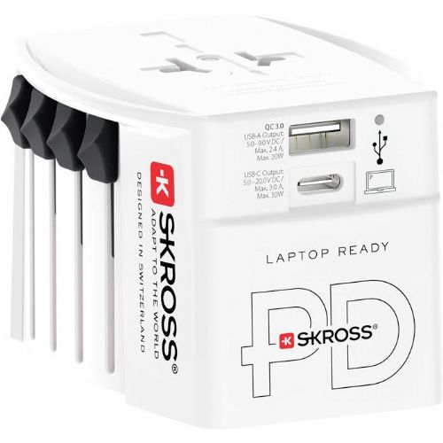 Potovalni adapter Skross 1.302974, univerzalni, do 250 V, 10 A, več kot 150 držav