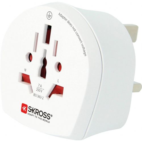 Skross 1.500225-E potovalni adapter  CA W to UK (BS)