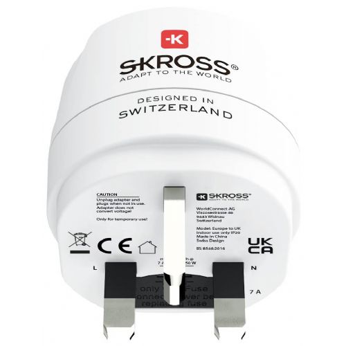 Potovalni adapter Skross 1.500230C-E, univerzalna uporaba, 100–250 V, do 2500 W