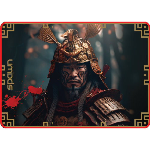 Podloga za miško Spawn Samurai M, kompaktna velikost, tkanina in guma, 350 × 250 mm