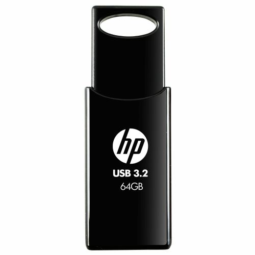 USB ključek HP 64 GB 712 W, črne barve, USB 3.2