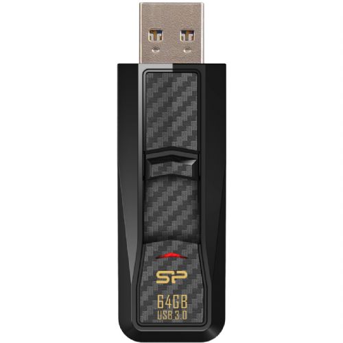 USB ključek Silicon Power 64GB USB 3.0 B50 črne barve