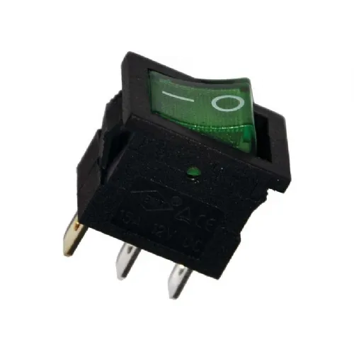 Stikalo 0–1, 220 V, 3 A, zeleno
