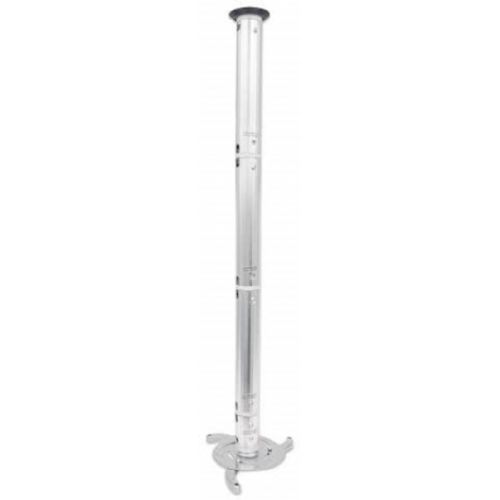 Stropni nosilec za projektor 13-106 cm MANHATTAN, do 10 kg, naklon ±10°, aluminij, srebrne barve 424820