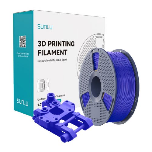 Filament za 3D tiskanje Sunlu ABS KB modra, visoka trdnost, odpornost na udarce, enostavna obdelava, za zahtevne tehnične projekte