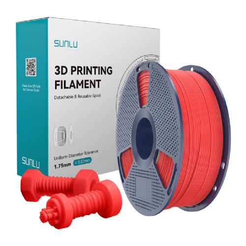 Filament za 3D tiskanje Sunlu ABS HS R rdeč, 1,75 mm, visokohitrostni, do 350 mm/s, toplotna odpornost 91 °C