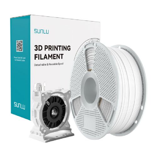 Filament za 3D tiskanje Sunlu PC-ABS bel, 1,75 mm, visoka trdnost, odpornost na udarce, temperaturna stabilnost