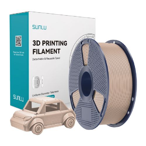 Filament za 3D tiskanje Sunlu PETG Bež, visoka vzdržljivost, odlična medplastna adhezija, odpornost na udarce, primeren za zunanjo uporabo, gostota 1,27 g/cm³