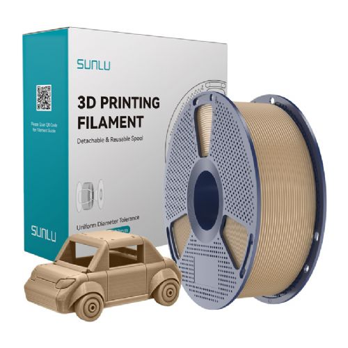 Filament za 3D tiskanje Sunlu PETG hrast visoka vzdržljivost, odlična medplastna adhezija, odpornost na udarce, primeren za notranjo in zunanjo uporabo, naravna hrastova barva