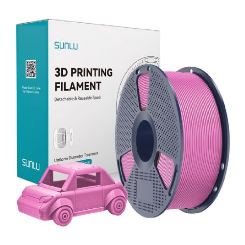 Filament za 3D tiskanje Sunlu PETG P roza, visoka vzdržljivost, odlična medplastna adhezija, odpornost na udarce, primeren za notranjo in zunanjo uporabo