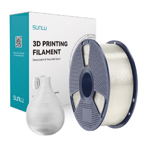 Filament za 3D tiskanje Sunlu PETG T prozoren, visoka vzdržljivost, odlična adhezija, odpornost na udarce, primeren za notranjo in zunanjo uporabo