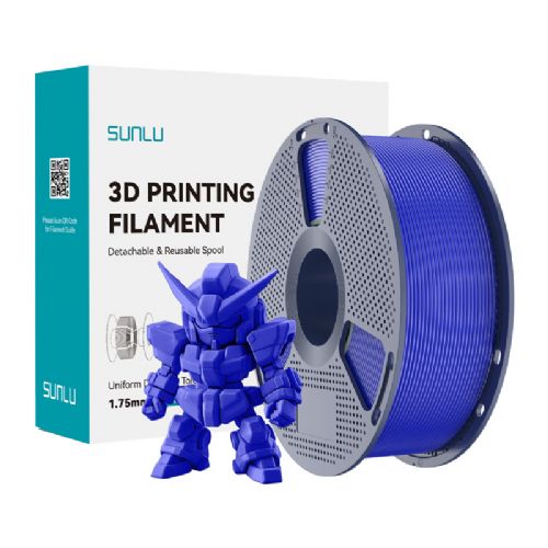 3D filament Sunlu PLA+ 2.0 KB, 1,75 mm, 1 kg, PLA+ 2.0, Klein modre barve