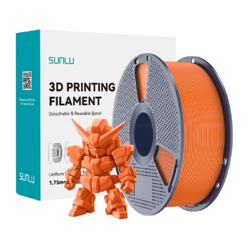 Filament za 3D tiskanje Sunlu PLA+ 2.0 sončno oranžen, 1,75 mm, visoka vzdržljivost, hitrost tiskanja do 300 mm/s, natančnost ±0,02 mm