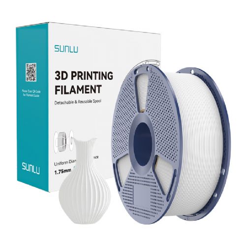 3D filament Sunlu PLA Classic W, 1,75 mm, 1 kg, PLA, bele barve